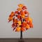 2ft. Pre-Lit Bright Autumn Maple Artificial Fall Tree with 24 Warm White LED Lights and Detachable Base